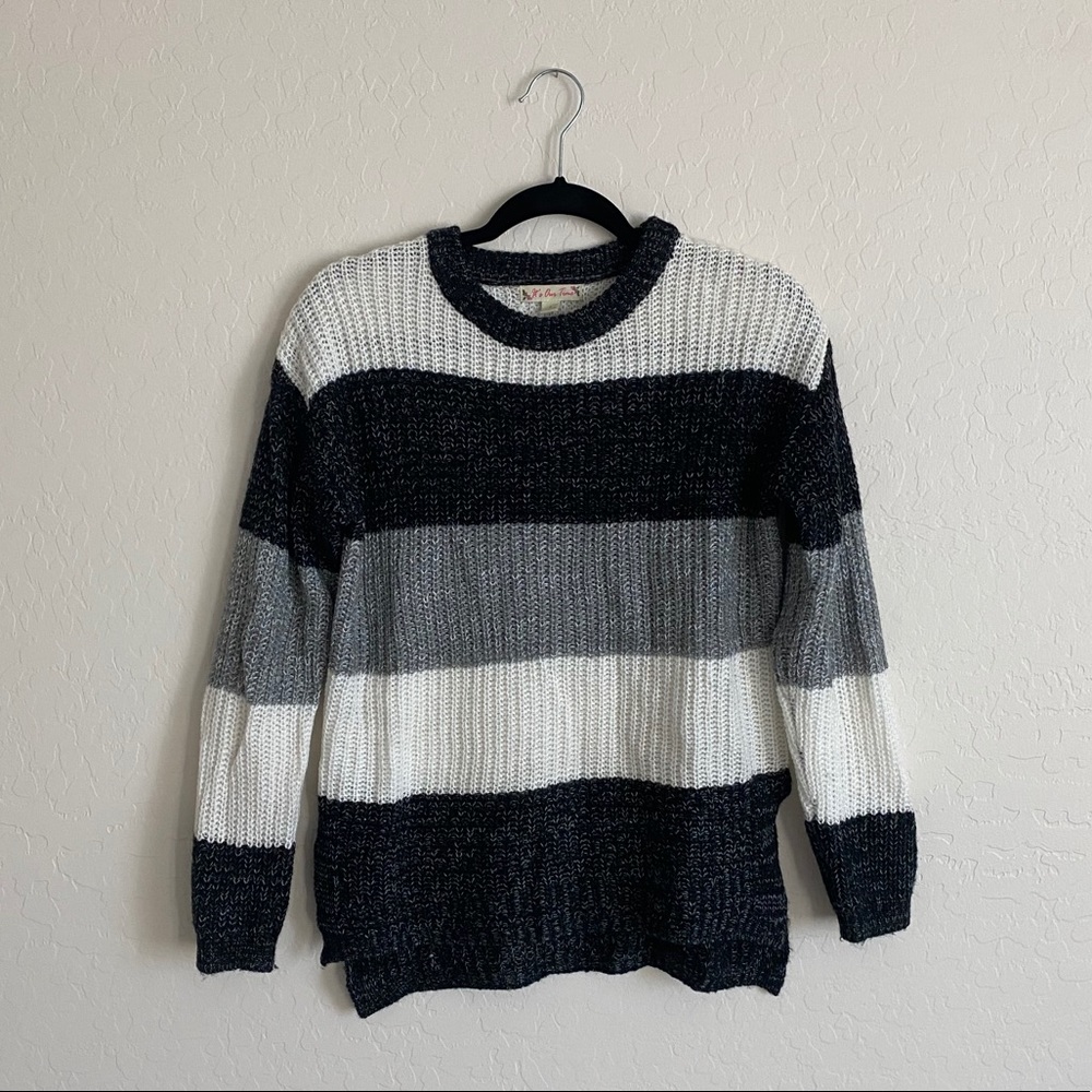 small striped knit sweater